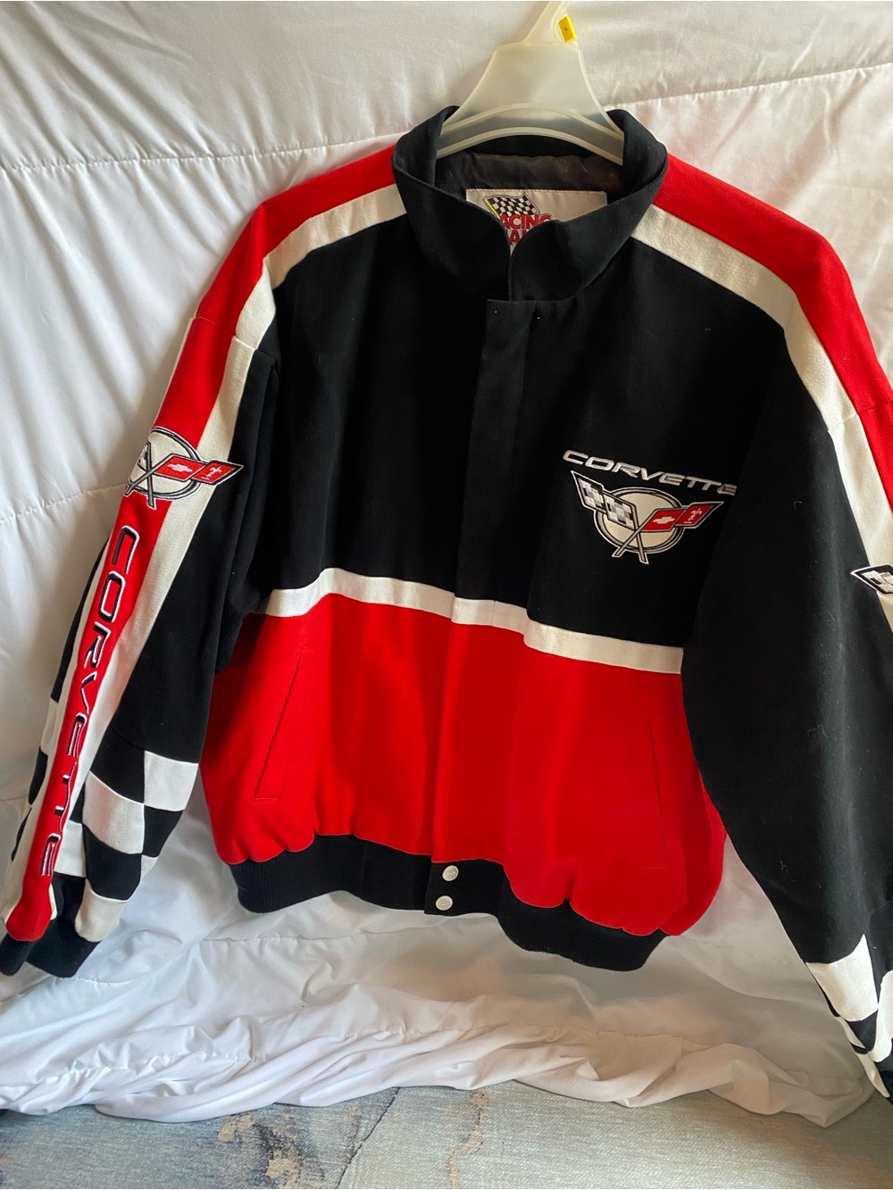 Corvette Red & Black Racing-Style Jacket